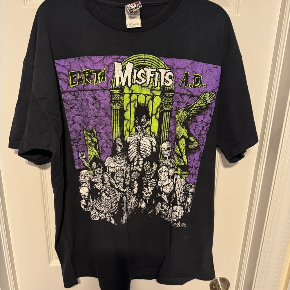 Chaser Graphic Tee - Black and Purple